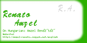 renato amzel business card